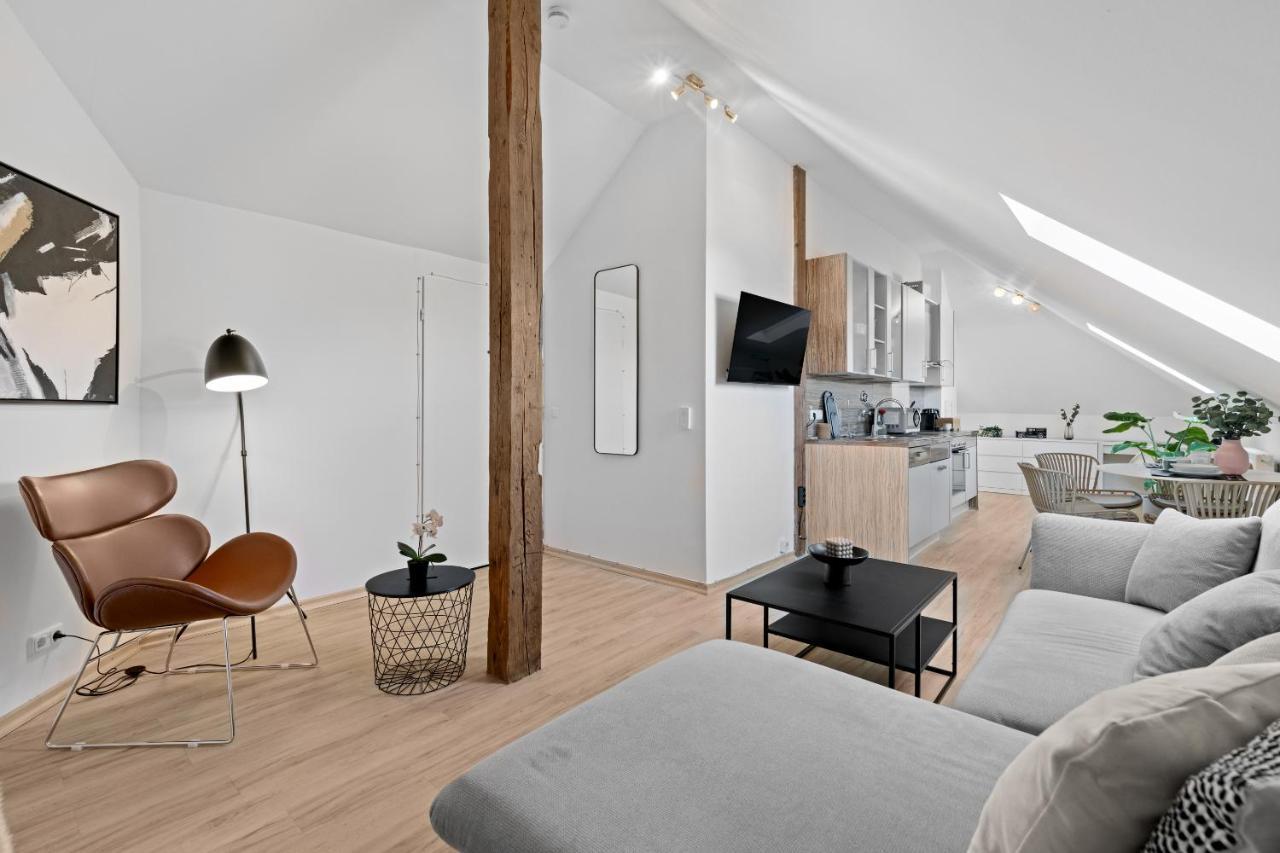 Stilvolle Wohnung: Private Dachterrasse - Zentral Аугсбург Экстерьер фото