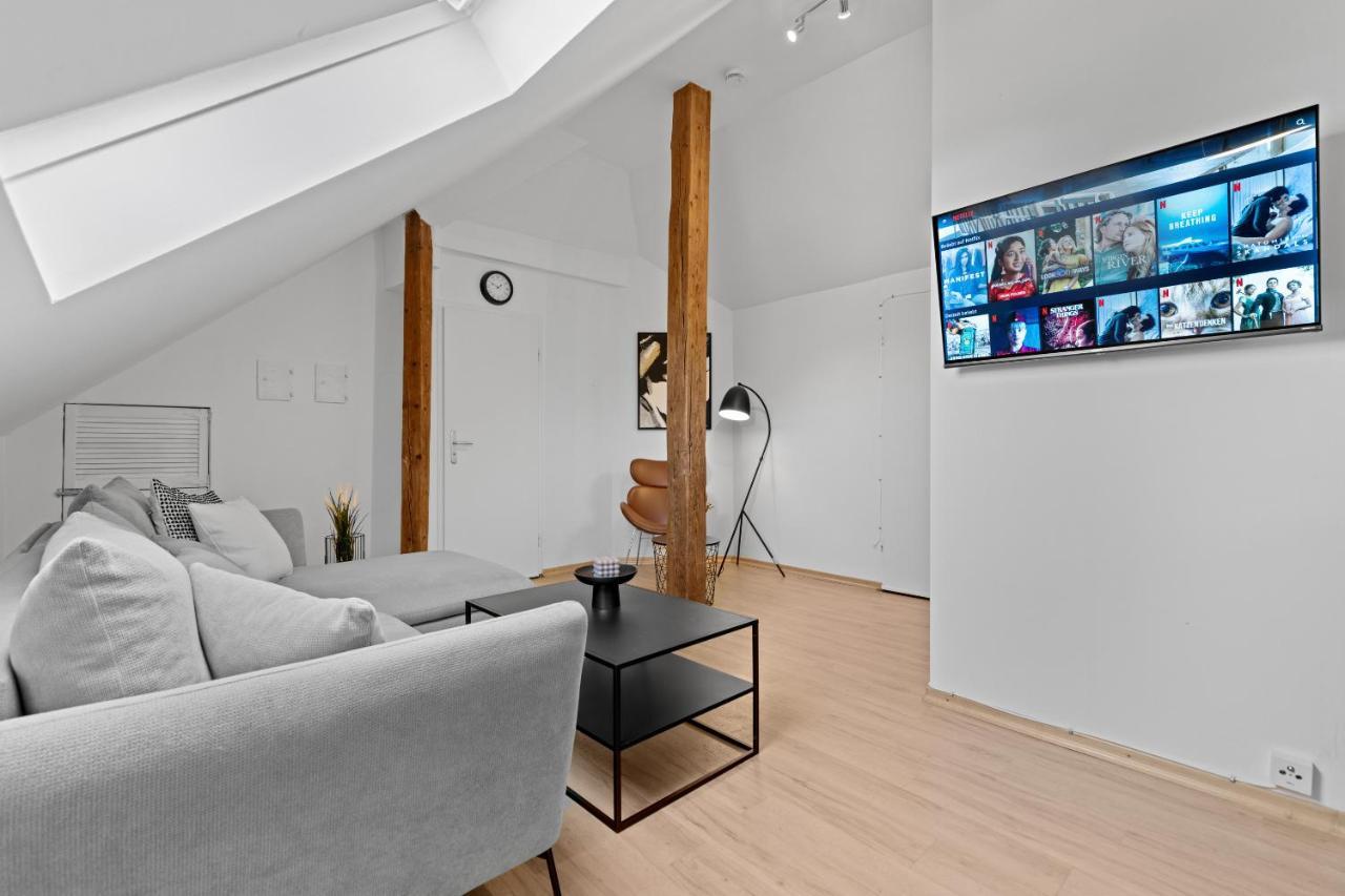 Stilvolle Wohnung: Private Dachterrasse - Zentral Аугсбург Экстерьер фото